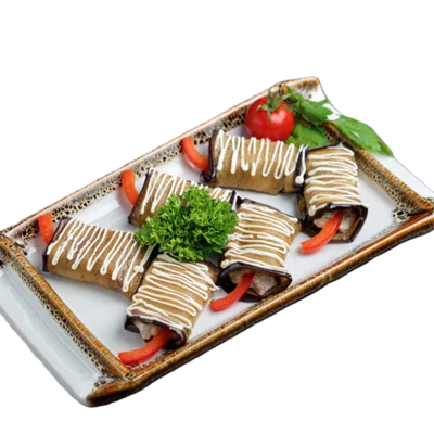 Рулет из баклажанов