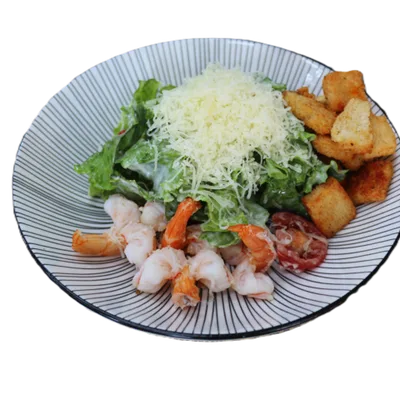 Салат «Цезарь с креветками»