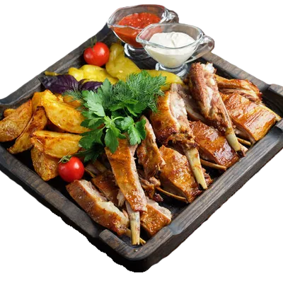 Запеченные бараньи ребрышки на 4 персоны